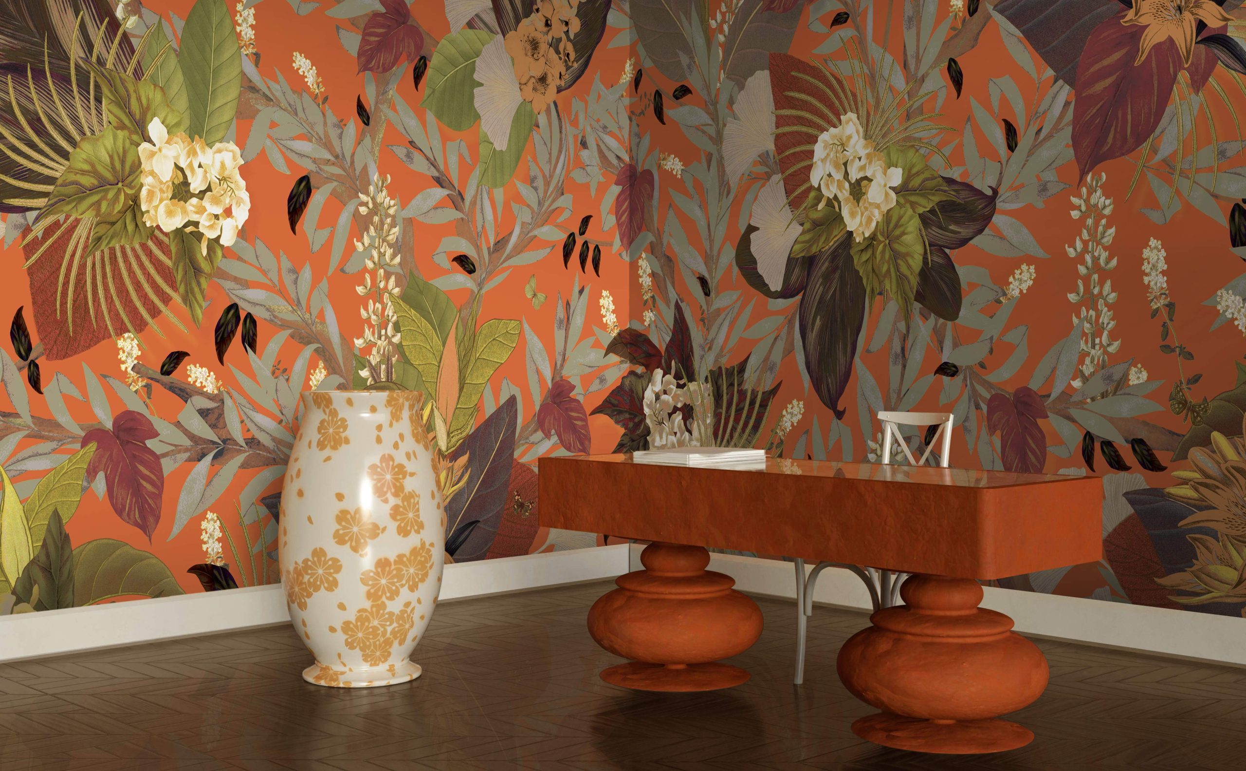 The Rowan seamless wallcover featured in a modern office interior.